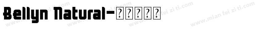 Bellyn Natural字体转换